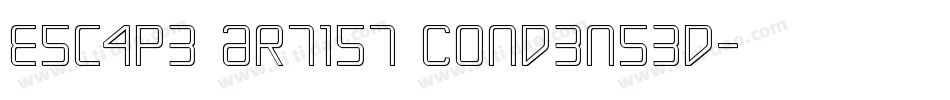 Escape Artist Condensed字体转换